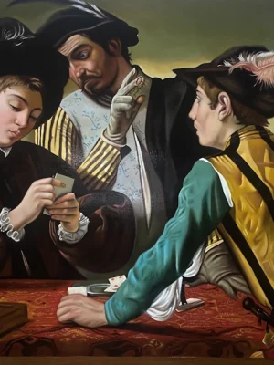 “I Bari” omaggio Caravaggio